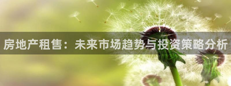 摩登7注册：房地产租售：未来市场趋势与投资策略分析