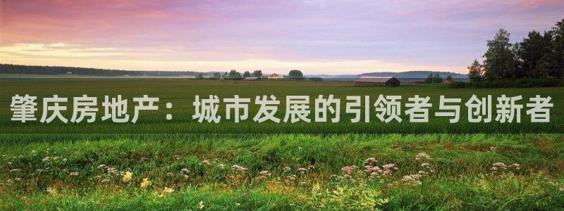 摩登7上3299O7：肇庆房地产：城市发展的引领者与创新者