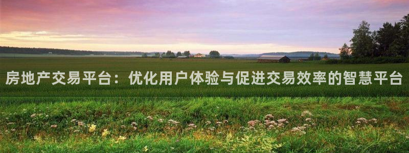 摩登7多3299O7：房地产交易平台：优化用户体验与促进交易